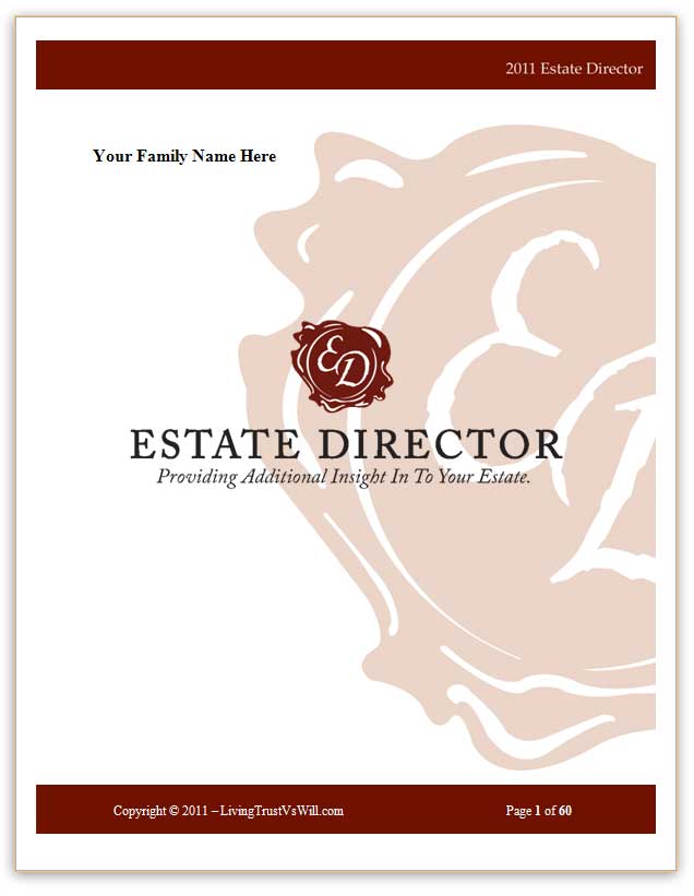 Estate director sample page 1